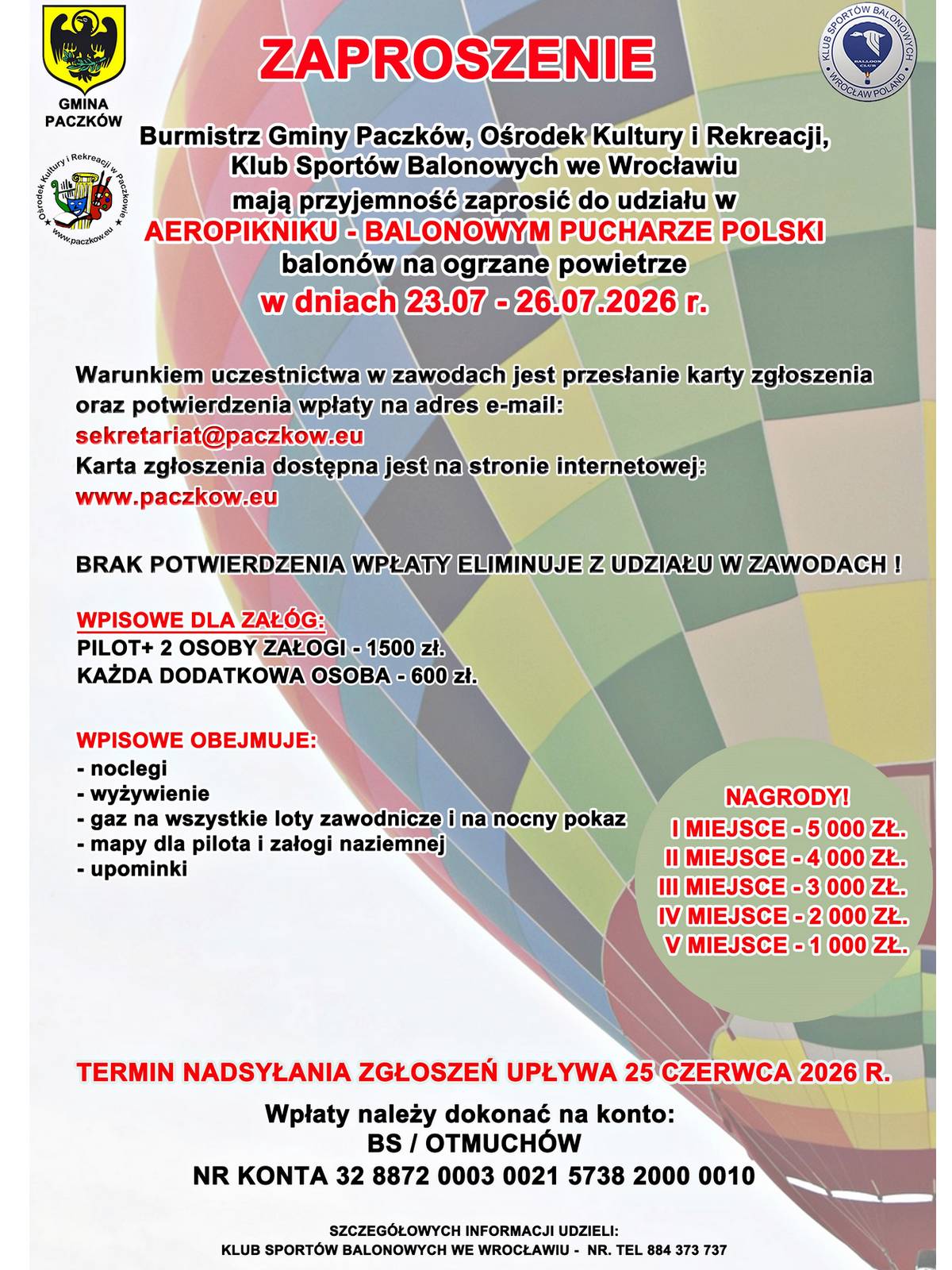 Aeropiknik Paczków 2026 zaproszenie